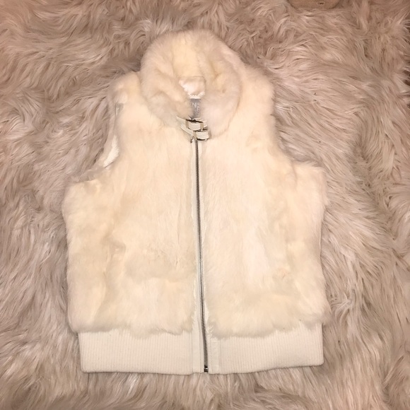 Wilsons Leather Jackets & Blazers - 🎁FLASH SALE🎁 White Rabbit Fur Vest